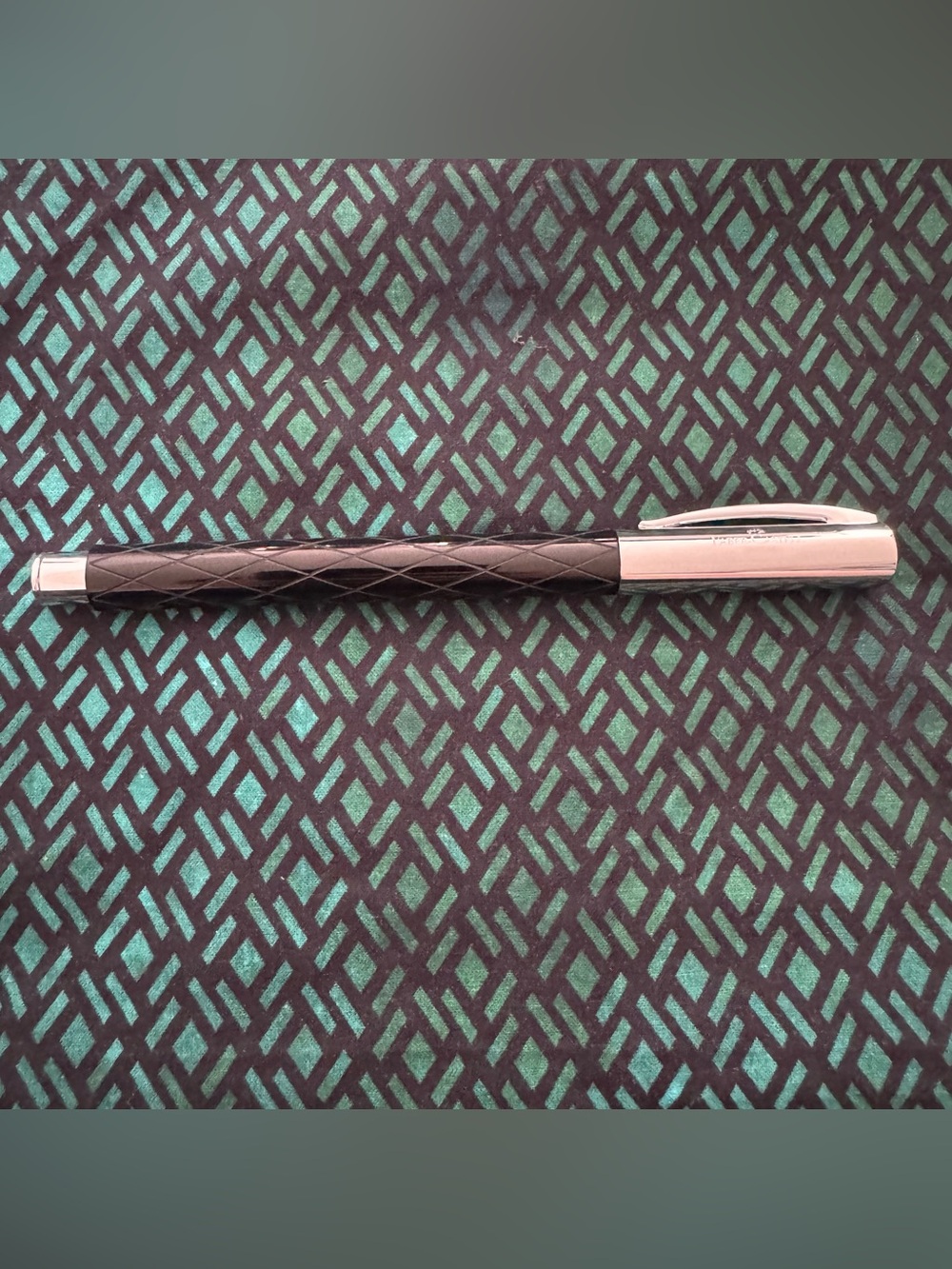 Faber-Castell Ambition Black Rhombus fountain pen - <B> nib